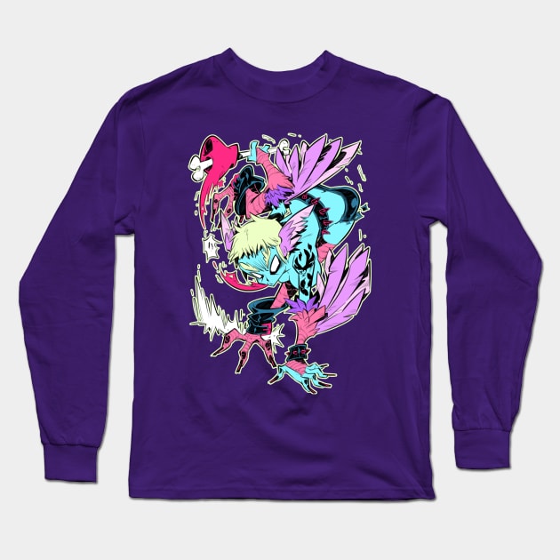 Harpy girl Long Sleeve T-Shirt by Rafchu